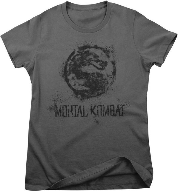 Mortal Kombat T-Shirt Distressed Dragon Girly Tee günstig online kaufen