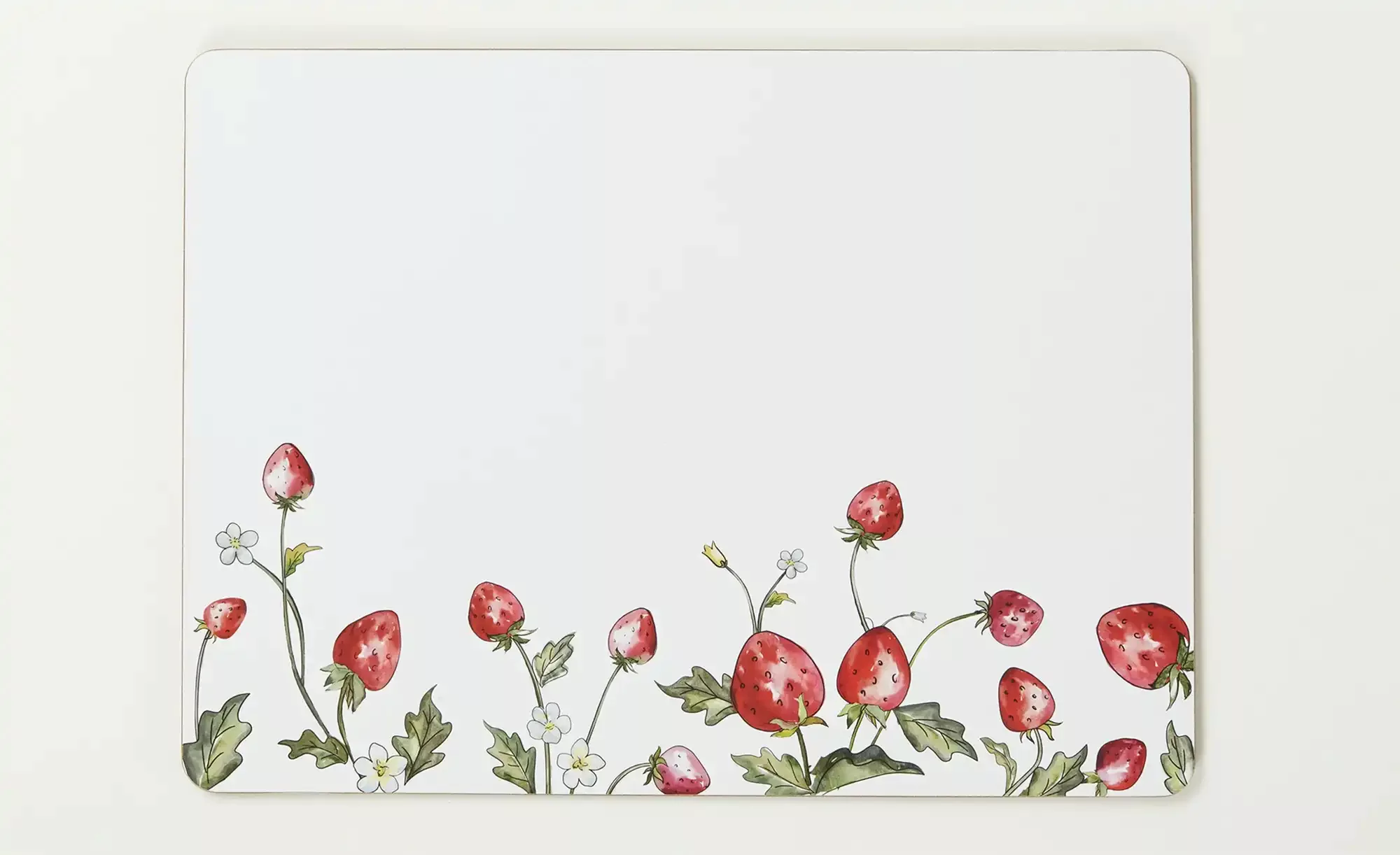 Platzset Erdbeere, 2er Set, sortiert  Emily ¦ weiß ¦ Kork ¦ Maße (cm): B: 4 günstig online kaufen
