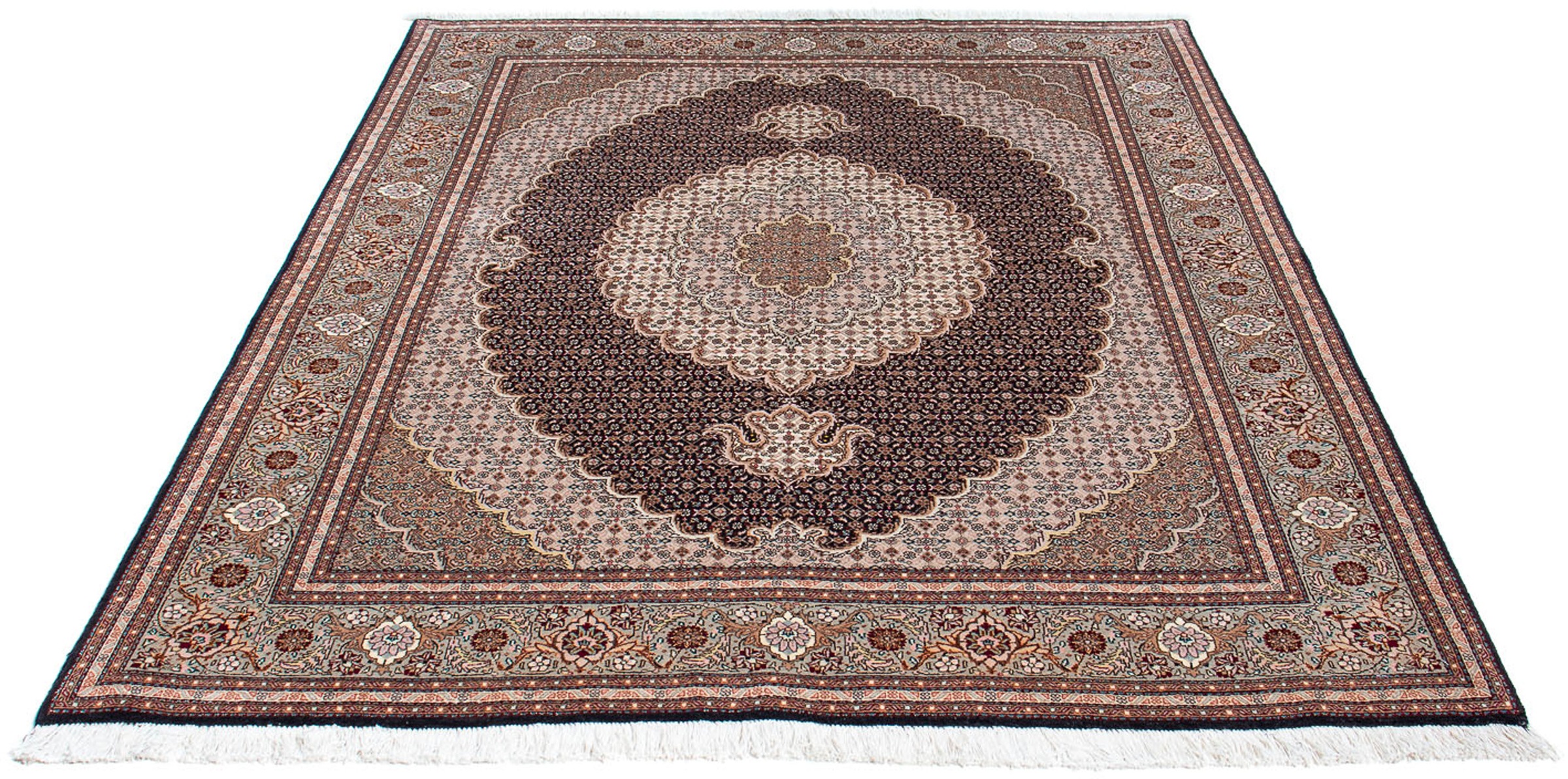 morgenland Orientteppich »Perser - Täbriz - 187 x 150 cm - hellbraun«, rech günstig online kaufen