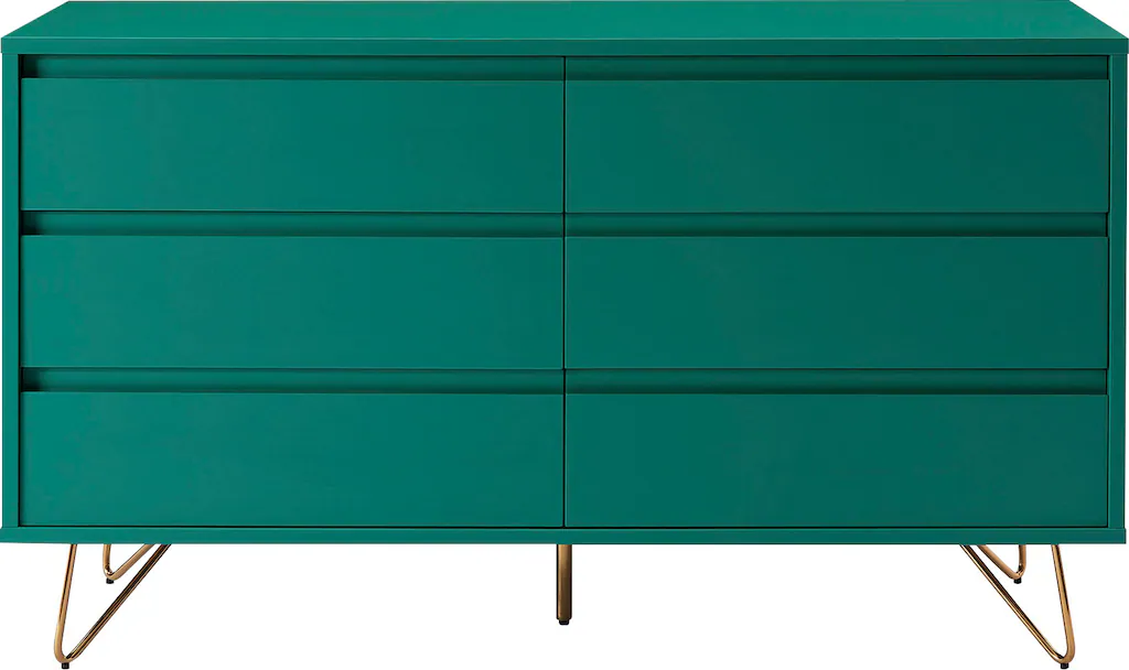 SalesFever Kommode "Bolton Design Sideboard mit Stauraum", Haarnadelbeine a günstig online kaufen