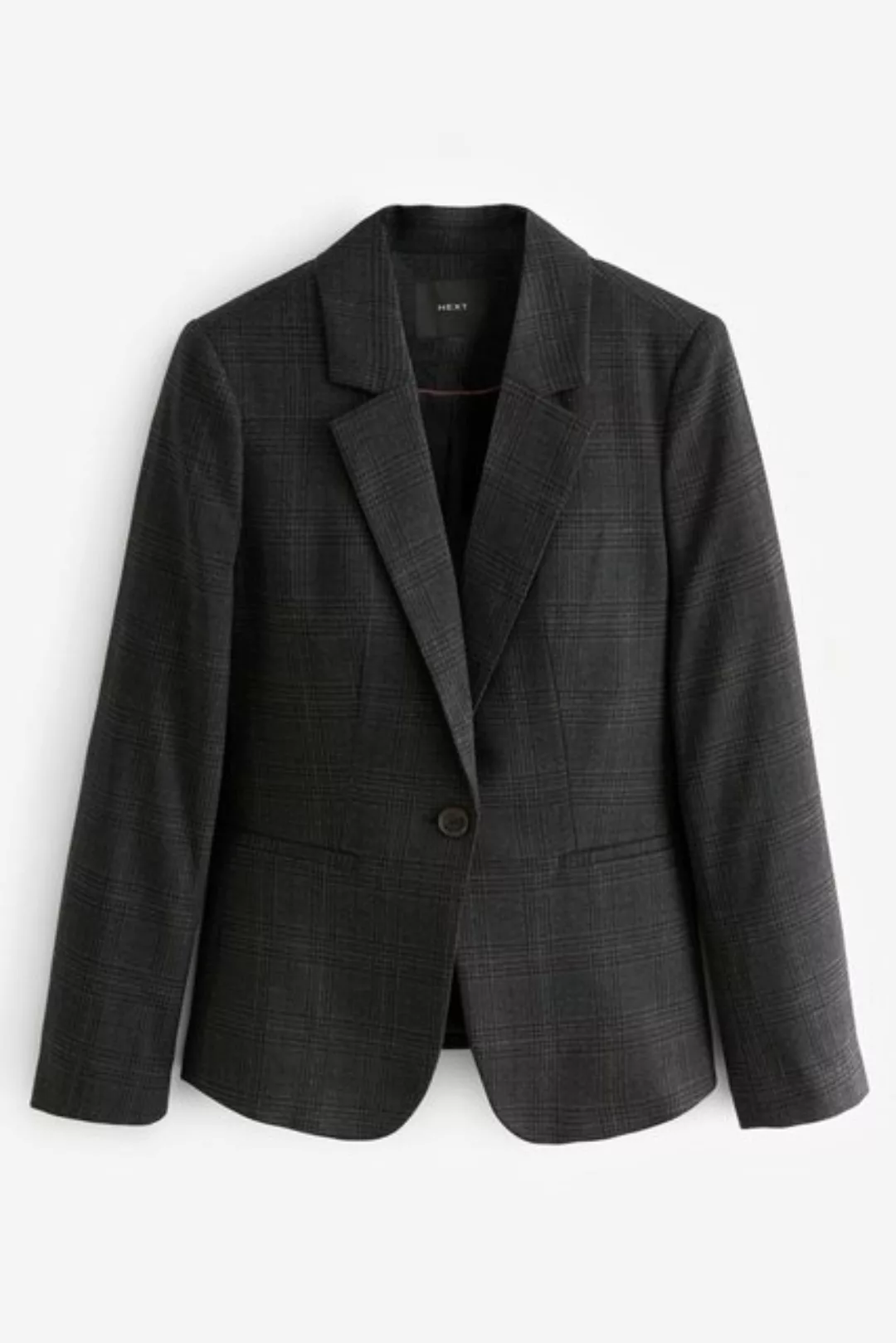 Next Jackenblazer Einreihiger Blazer mit Karomuster (1-tlg) günstig online kaufen