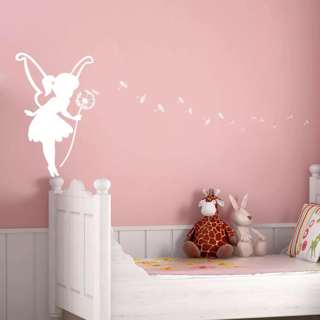 Wall-Art Wandtattoo "Wünsch dir was Pusteblumen Fee" günstig online kaufen