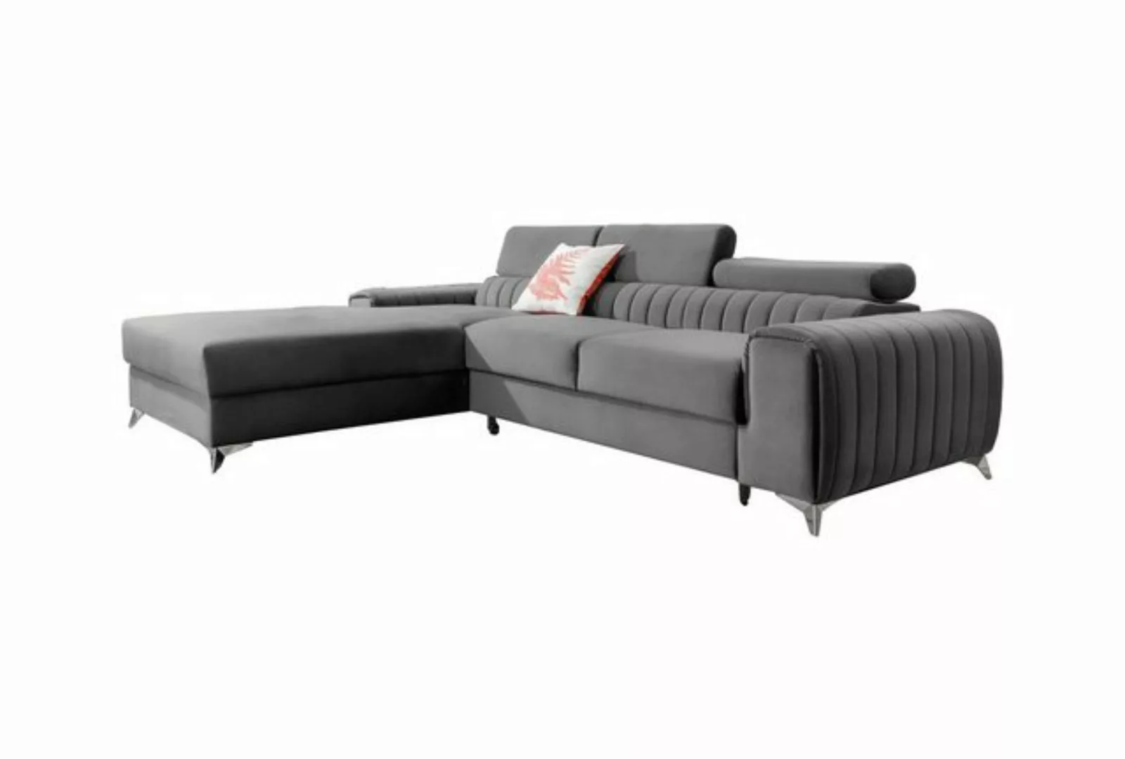 MOEBLO Ecksofa GERNO, Couch L-Form Polstergarnitur Wohnlandschaft Polsterso günstig online kaufen