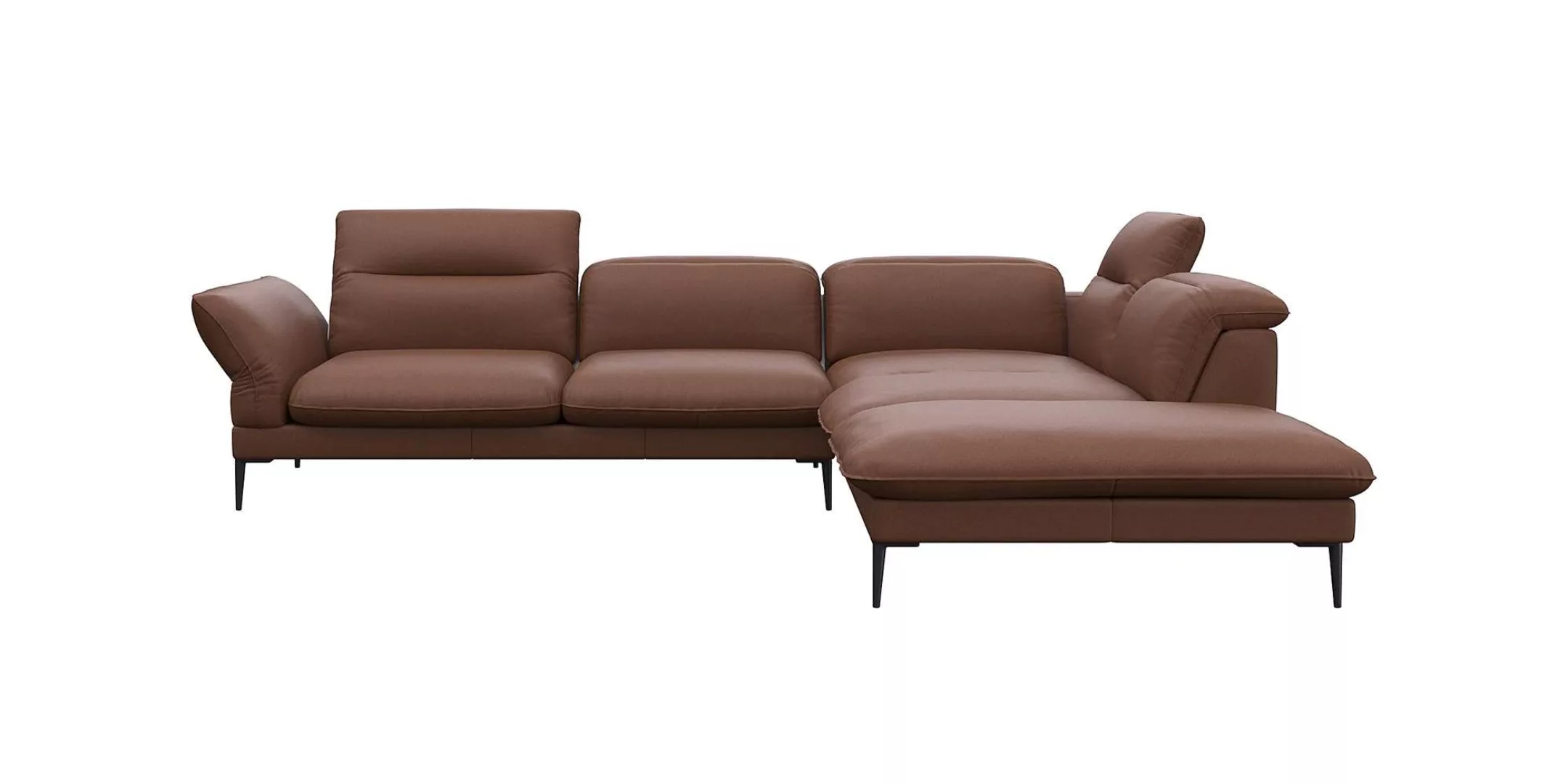 FLEXLUX Ecksofa "Salino, Funktionssofa mit Ottomane, Relaxsofa, Ecksofa", S günstig online kaufen