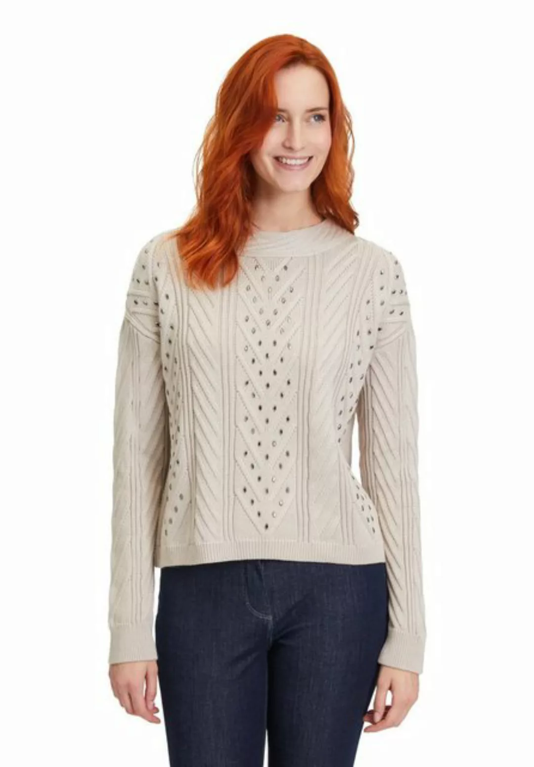 Betty Barclay Strickpullover mit Struktur (1-tlg) Glitzersteine günstig online kaufen