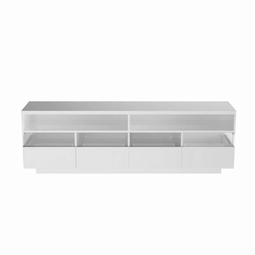 DOPWii TV-Schrank Hochglanz-TV-Schranktisch, lowboard mit LED-Beleuchtung günstig online kaufen