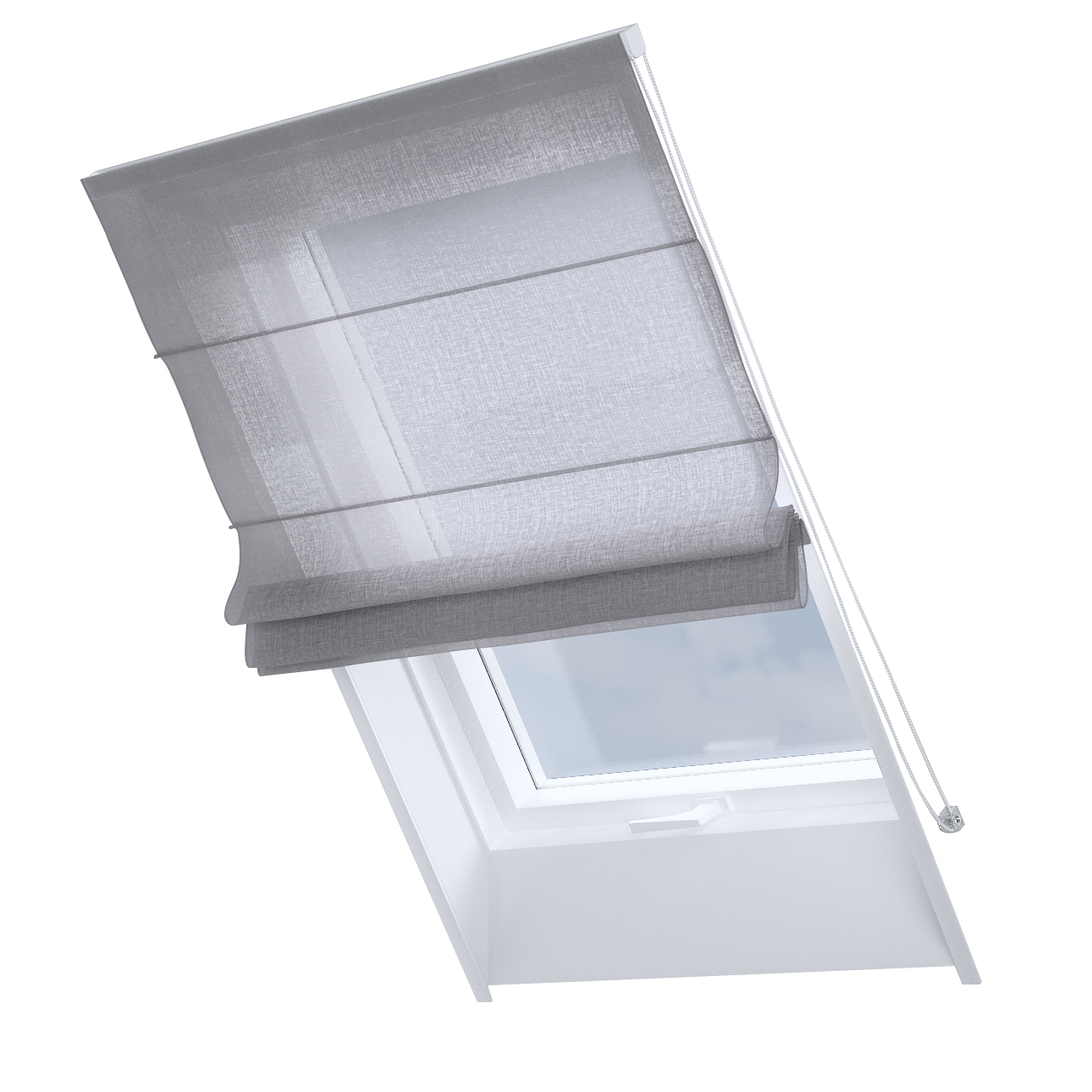 Dekoria Dachfenster-Raffrollo Rimini, grau, 50 x 60 cm günstig online kaufen