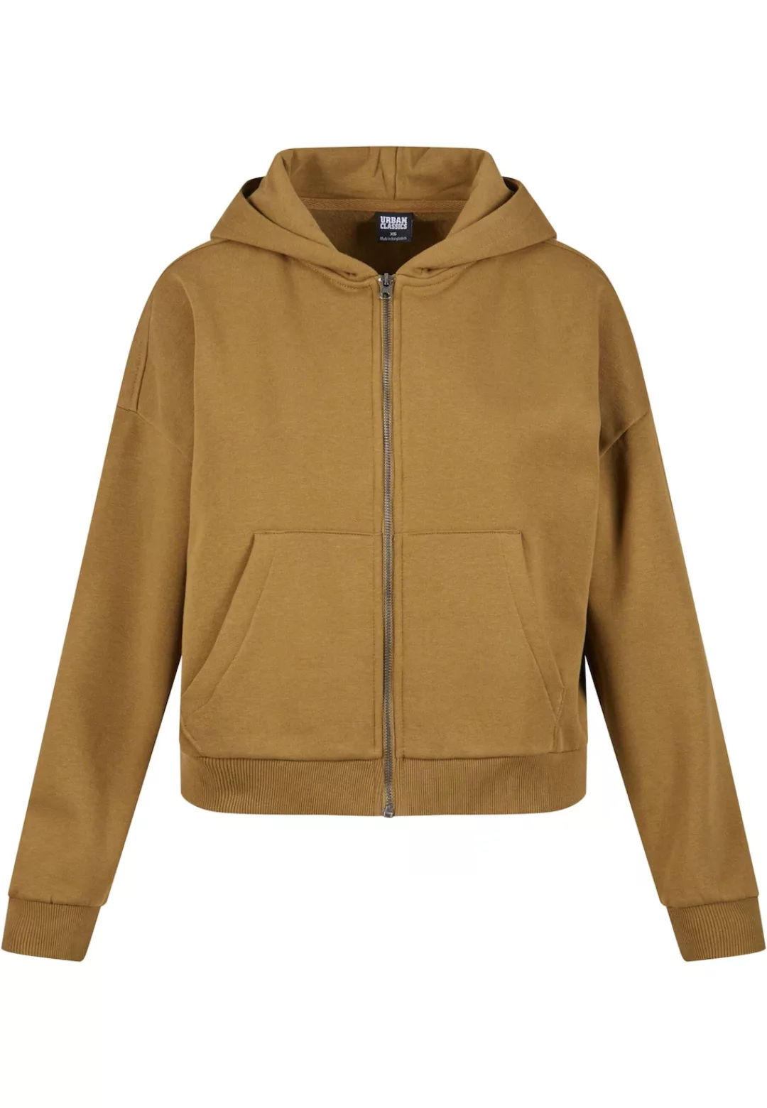 URBAN CLASSICS Sweatjacke "Urban Classics Damen Ladies Boxy Zip Hoody" günstig online kaufen