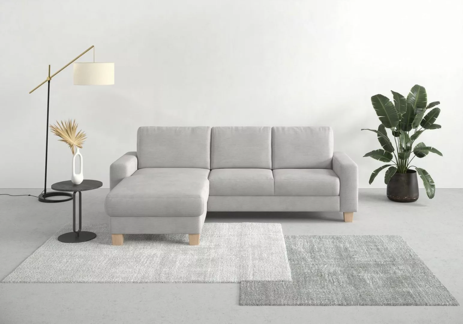 Home affaire Ecksofa Summer L-Form, mit Recamiere, mit oder ohne Bettfunkti günstig online kaufen