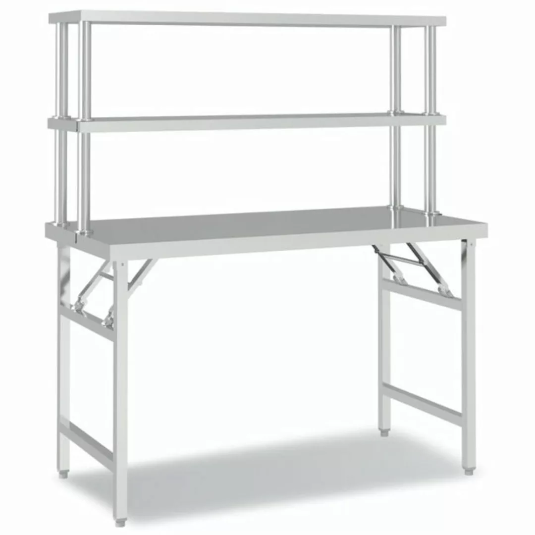 TOP! Unterschrank Küchen-Arbeitstisch mit Aufsatzboard 120x60x145 cm Edelst günstig online kaufen