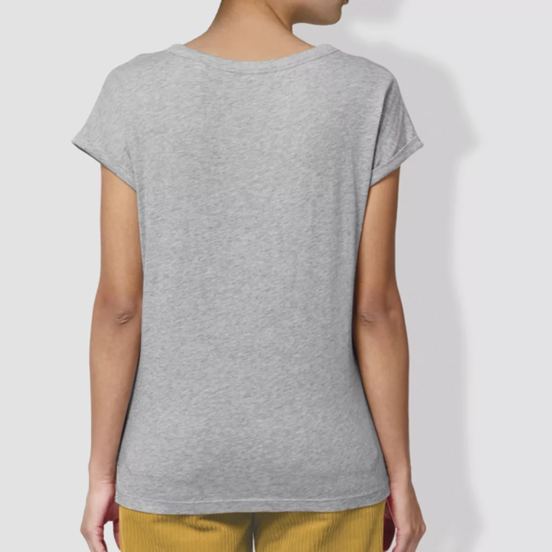 Damen T-shirt "Strichgestöber", Heather Grey günstig online kaufen