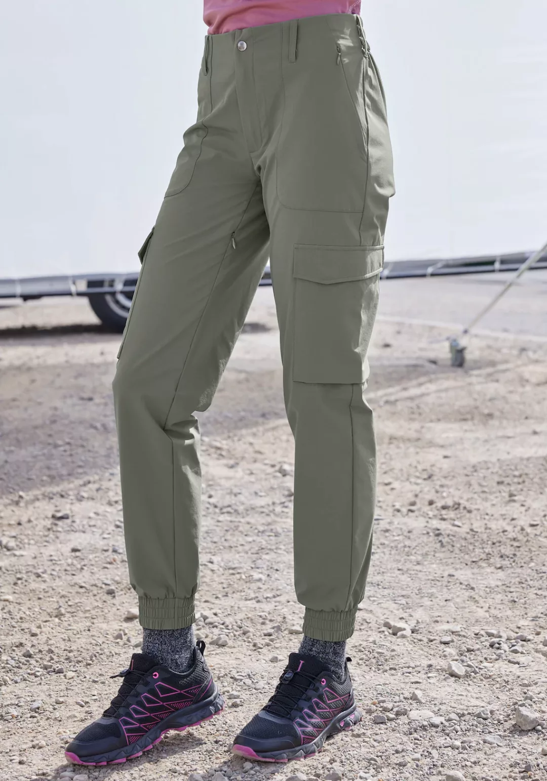 Vivance active Trekkinghose, sportlicher Cargo Jogger mit praktischen Tasch günstig online kaufen