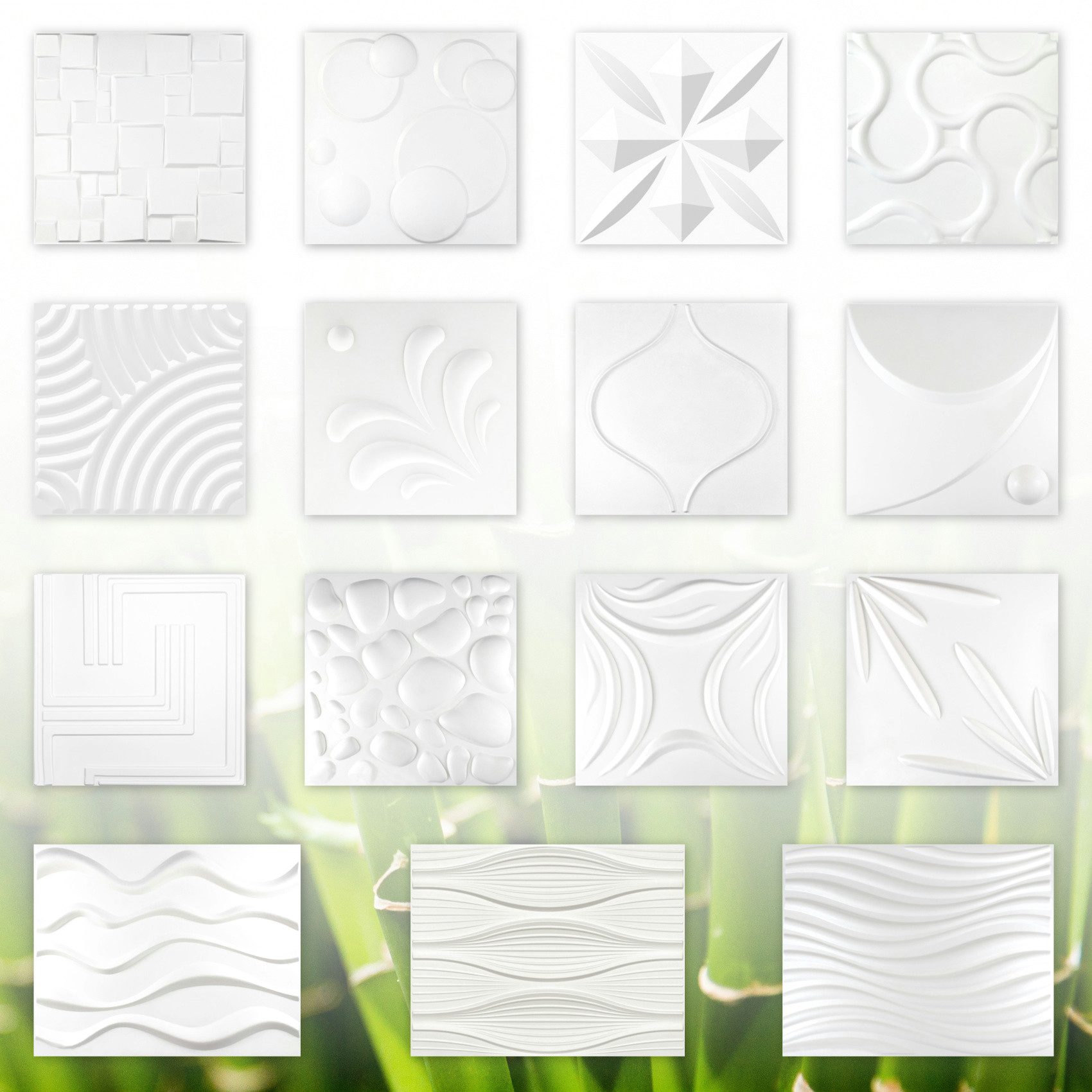 Hexim Wanddekoobjekt FLORA 3D (3D Paneel günstig online kaufen