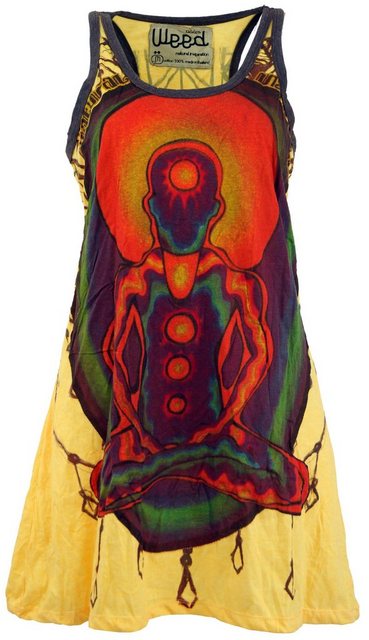 Guru-Shop T-Shirt Weed Top, Longshirt, Minikleid Chakra Yogi -.. Goa Style, günstig online kaufen