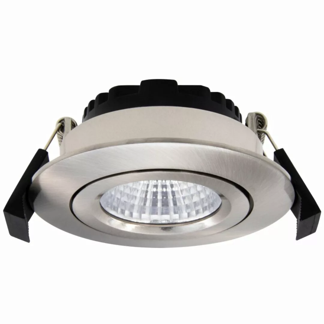 DOTLUX LED-Deckeneinbaulampe CIRCLEminidim edelstahl Ø 8,5cm günstig online kaufen