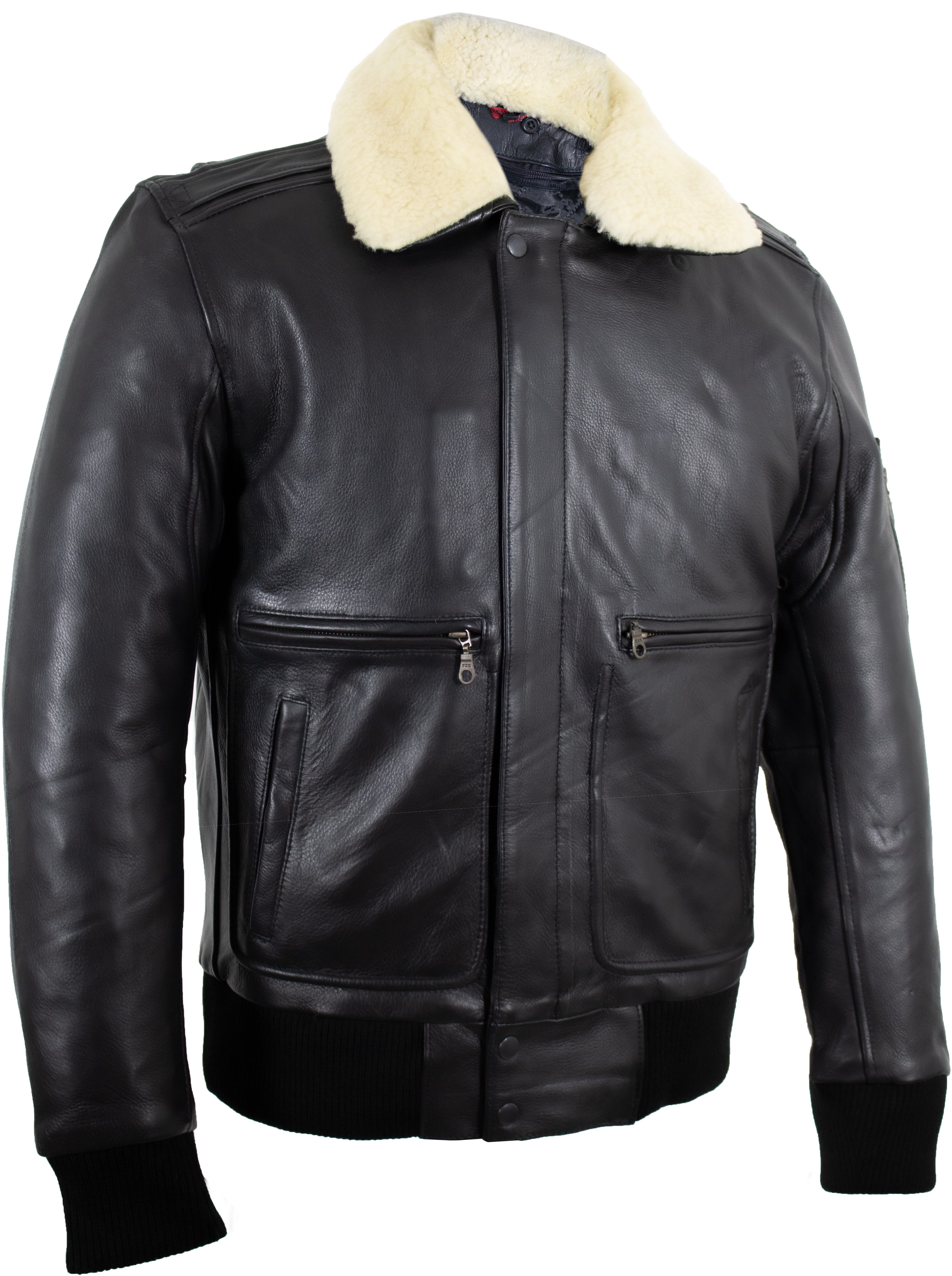 MDM Lederjacke Herren Lederjacke Fliegerjacke echtes günstig online kaufen