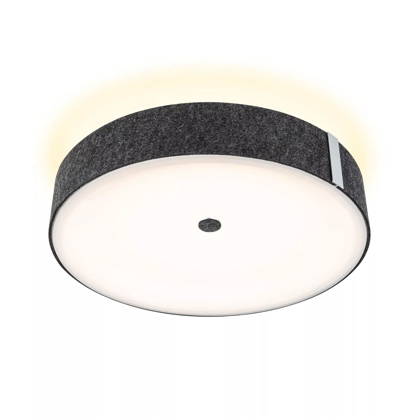 Paulmann LED-Deckenlampe Malika, anthrazit, Filz, 3-step-dim günstig online kaufen