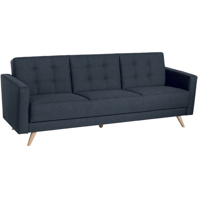 58 aufm Kessel Sofa 3-Sitzer mit Bettfunktion Karisa Bezug Flachgewebe Buch günstig online kaufen