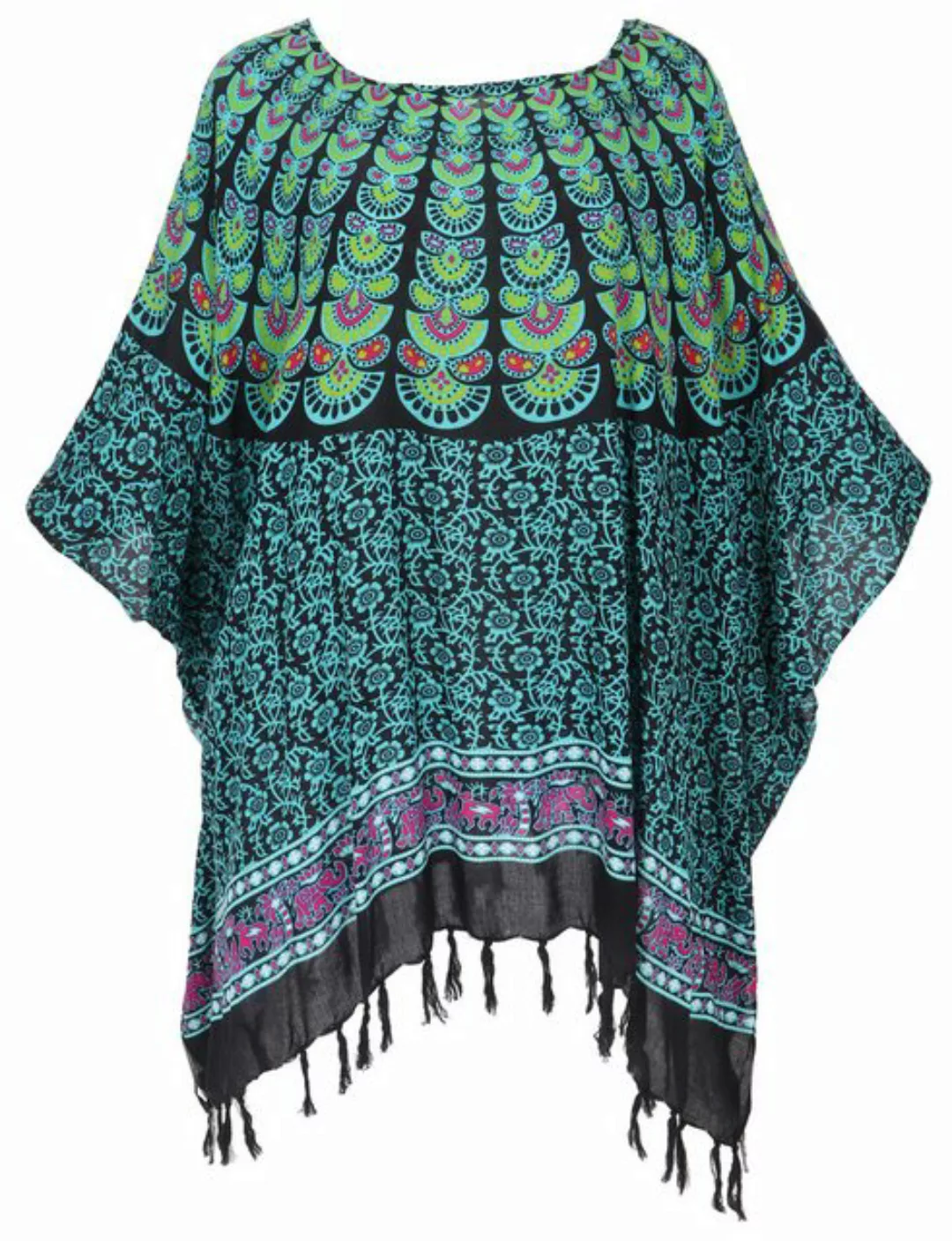 Guru-Shop Longbluse Kaftan, Ibiza-StyleTunika, Boho Bluse, Damen.. alternat günstig online kaufen