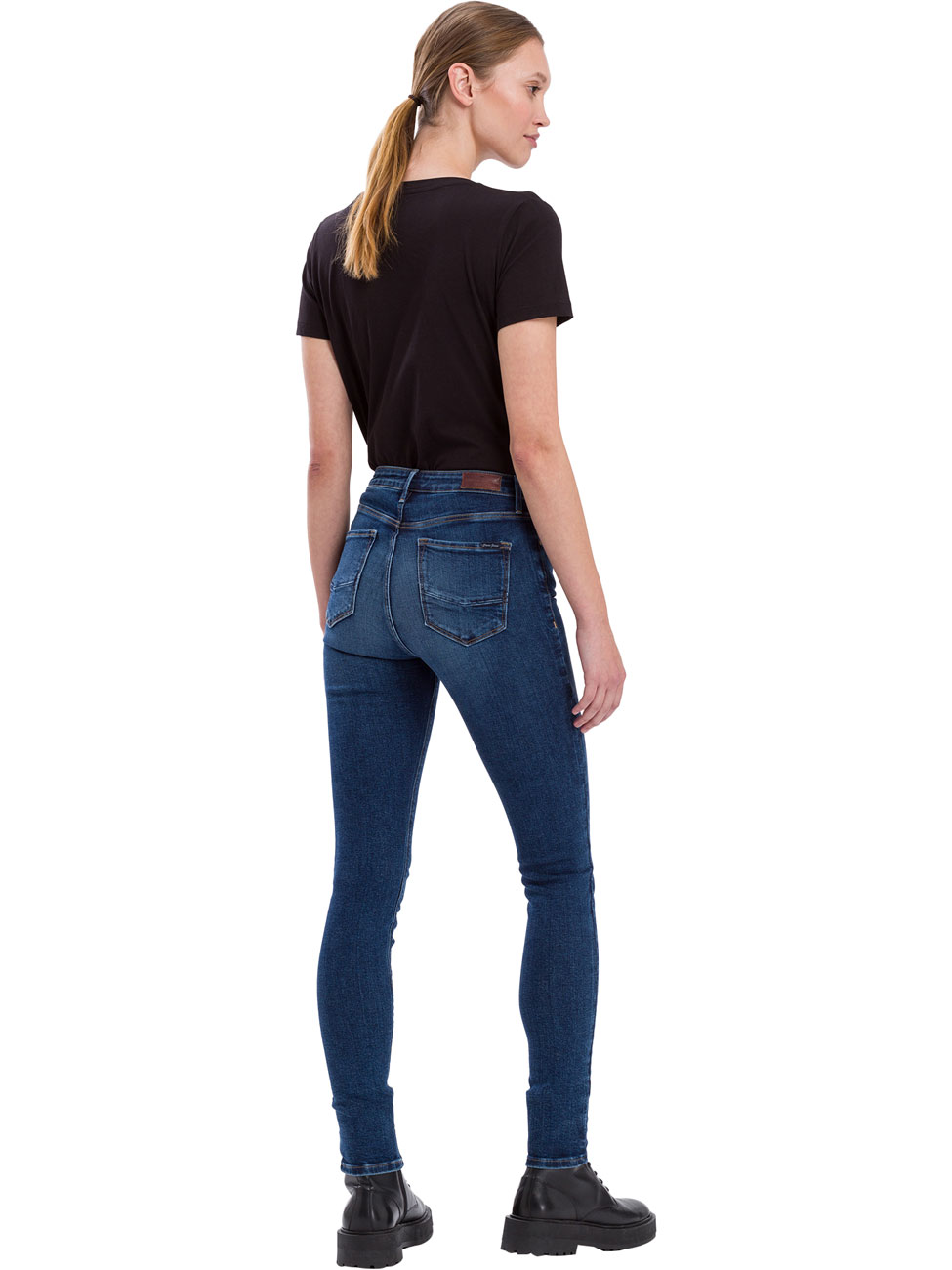 Cross Jeans Damen Jeans Alan - Skinny Fit - Blau - Ocean Blue günstig online kaufen