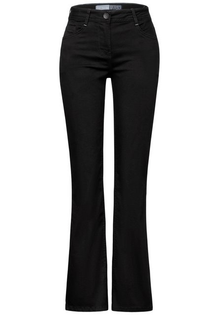 Cecil Bootcut-Jeans - Toronto - Slim Fit, High Waist, Schwarze Waschung günstig online kaufen