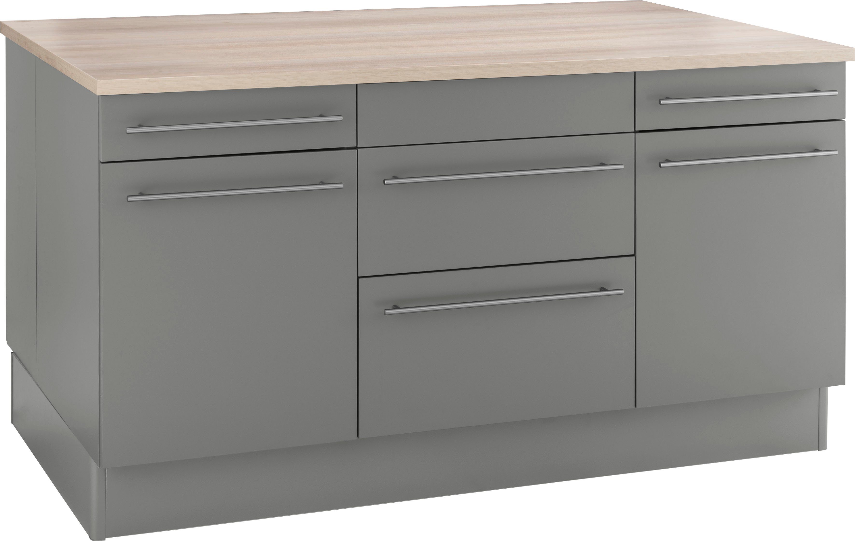 OPTIFIT Kücheninsel "Bern", Stellbreite 160x95 cm mit höhenverstellbaren Fü günstig online kaufen