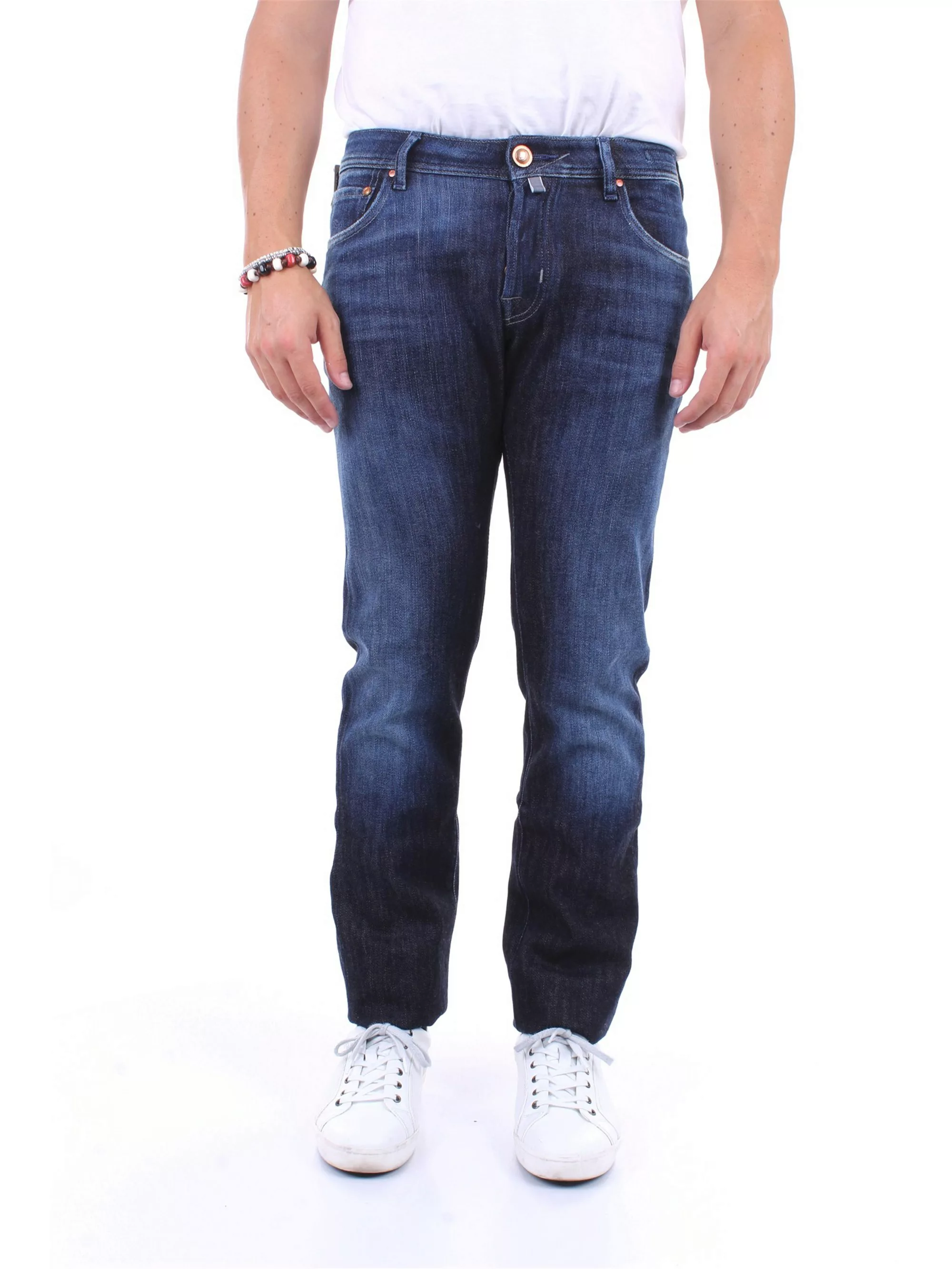 JACOB COHEN schlank Herren Blue Jeans Baumwolle, Polyethylen, Polyurethan günstig online kaufen