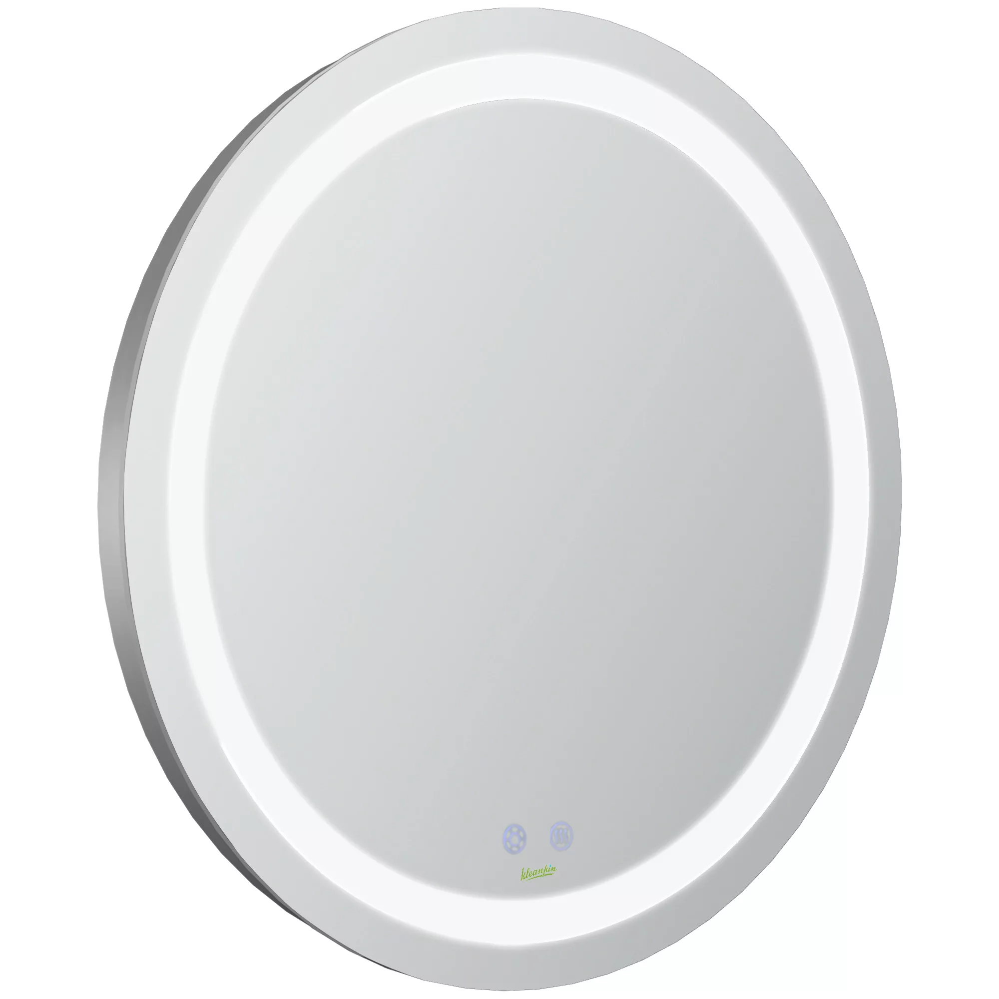 kleankin Runder LED Badezimmerspiegel Ø 60 cm Wandspiegel mit Beleuchtung T günstig online kaufen