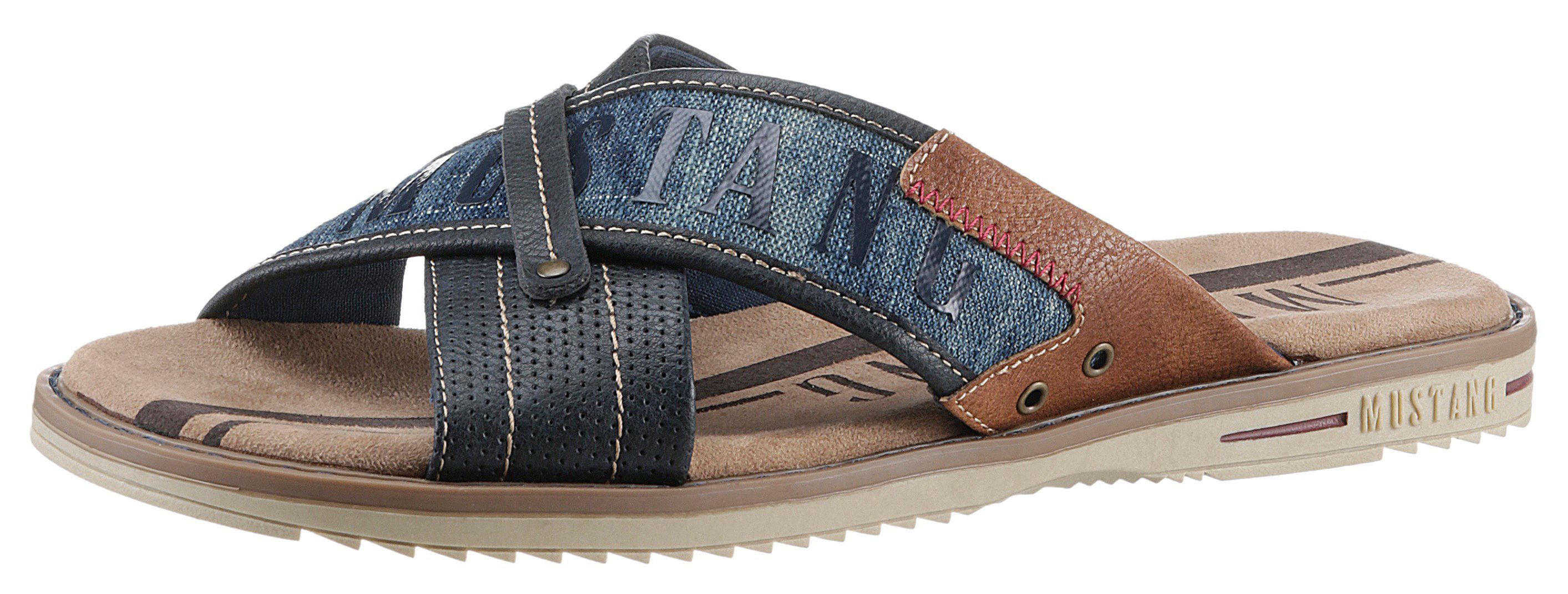 Mustang Shoes Pantolette, Sommerschuh, Schlappen, Poolslides, günstig online kaufen