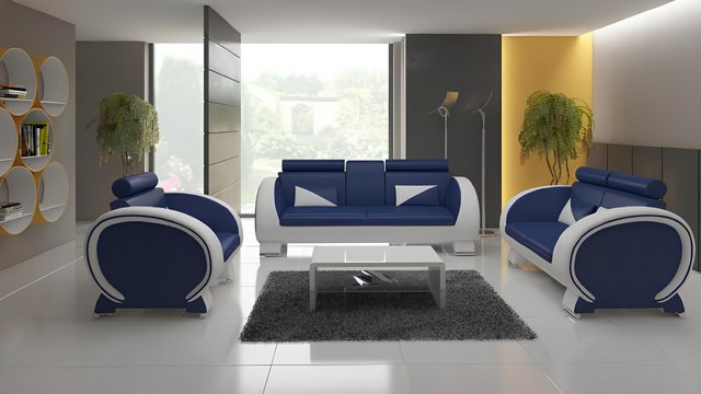 Xlmoebel Sofa 3-Sitzer Relaxcouch aus Leder mit Barfunktion und Designer-Ga günstig online kaufen