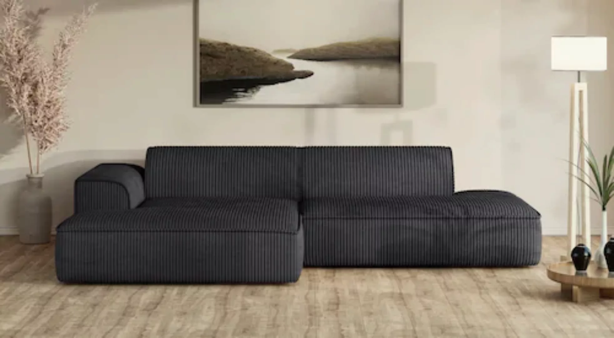 andas Ecksofa "TORSTAD", extra große Recamiere im loungigen Stil, in Bouclé günstig online kaufen