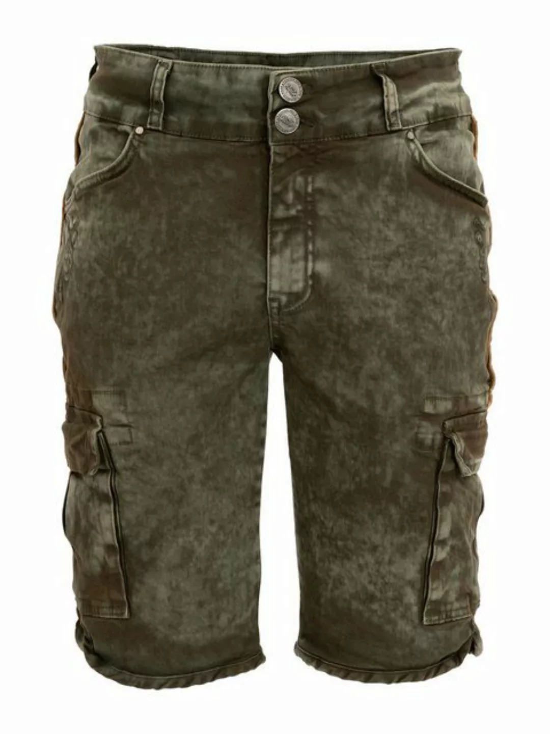 Hangowear Trachtenjeans Jeans Bermuda Herren - HECTOR CARGO - army green günstig online kaufen