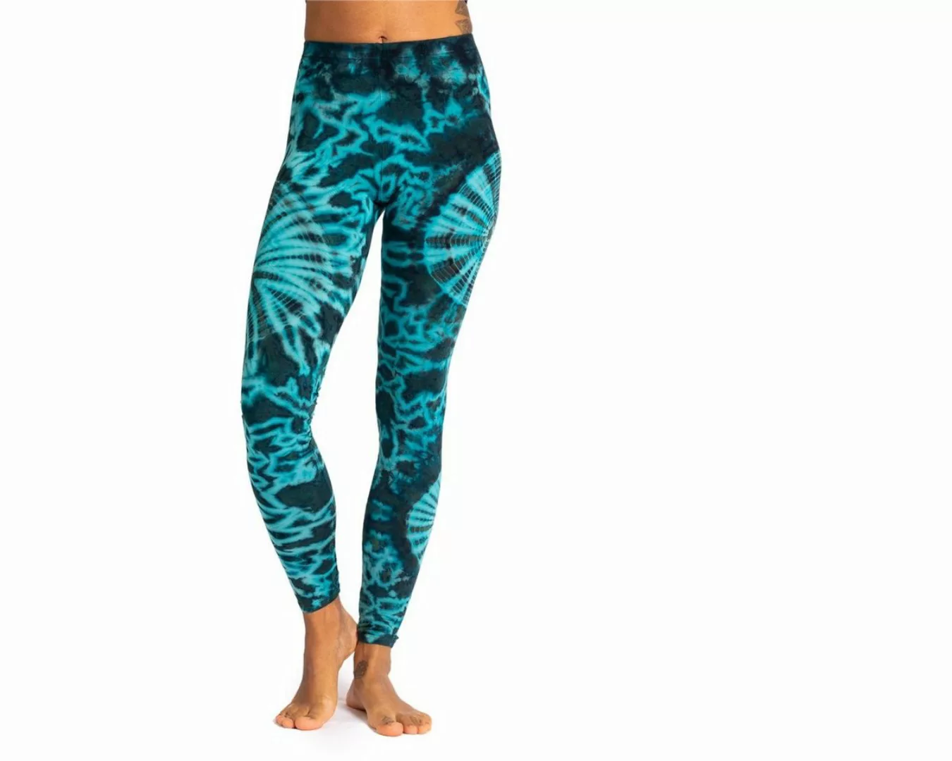 PANASIAM Leggings Unikat Batik Leggings 'Sonne' aus natürlicher Viskose Goa günstig online kaufen