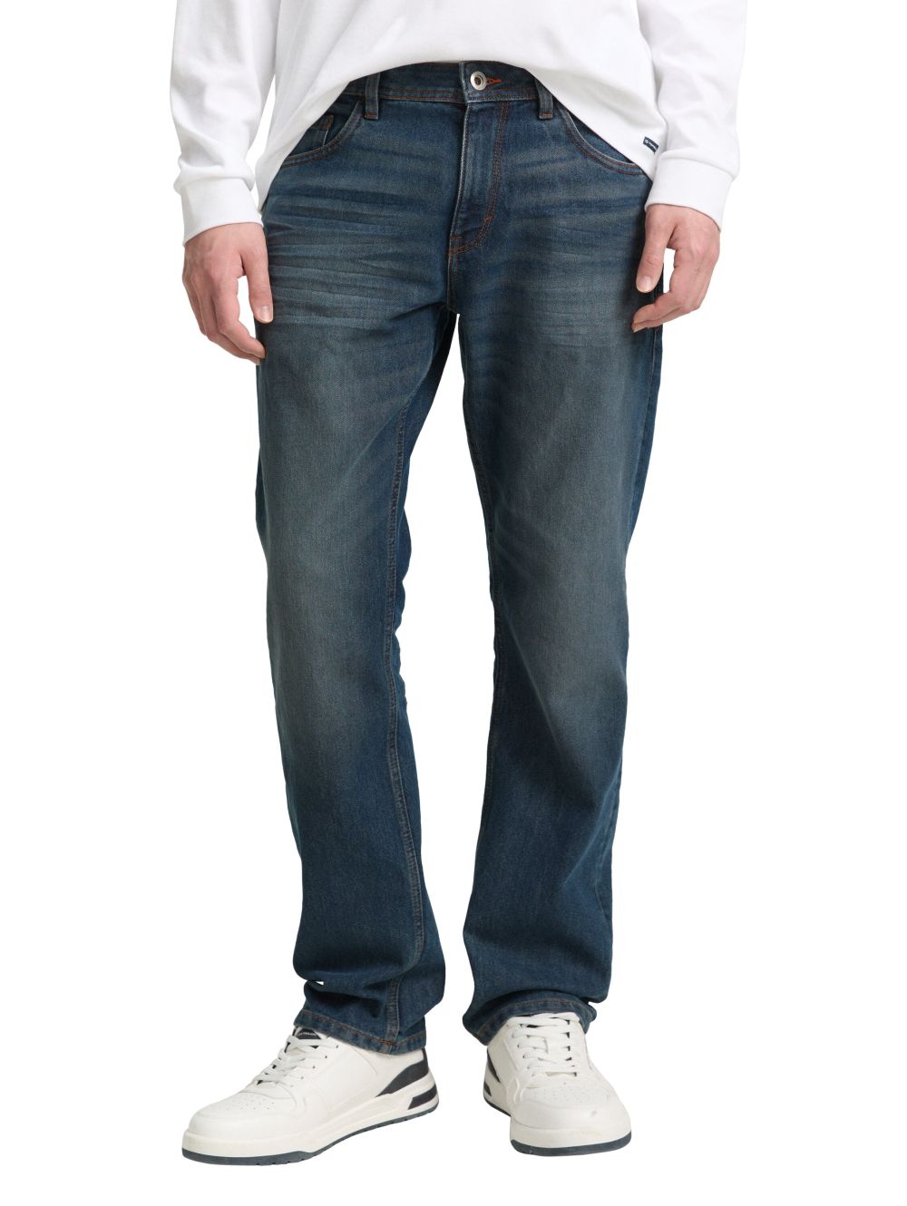 Tom Tailor Herren Jeans MARVIN STRAIGHT - Mid Waist - Straight Fit - Blau S günstig online kaufen