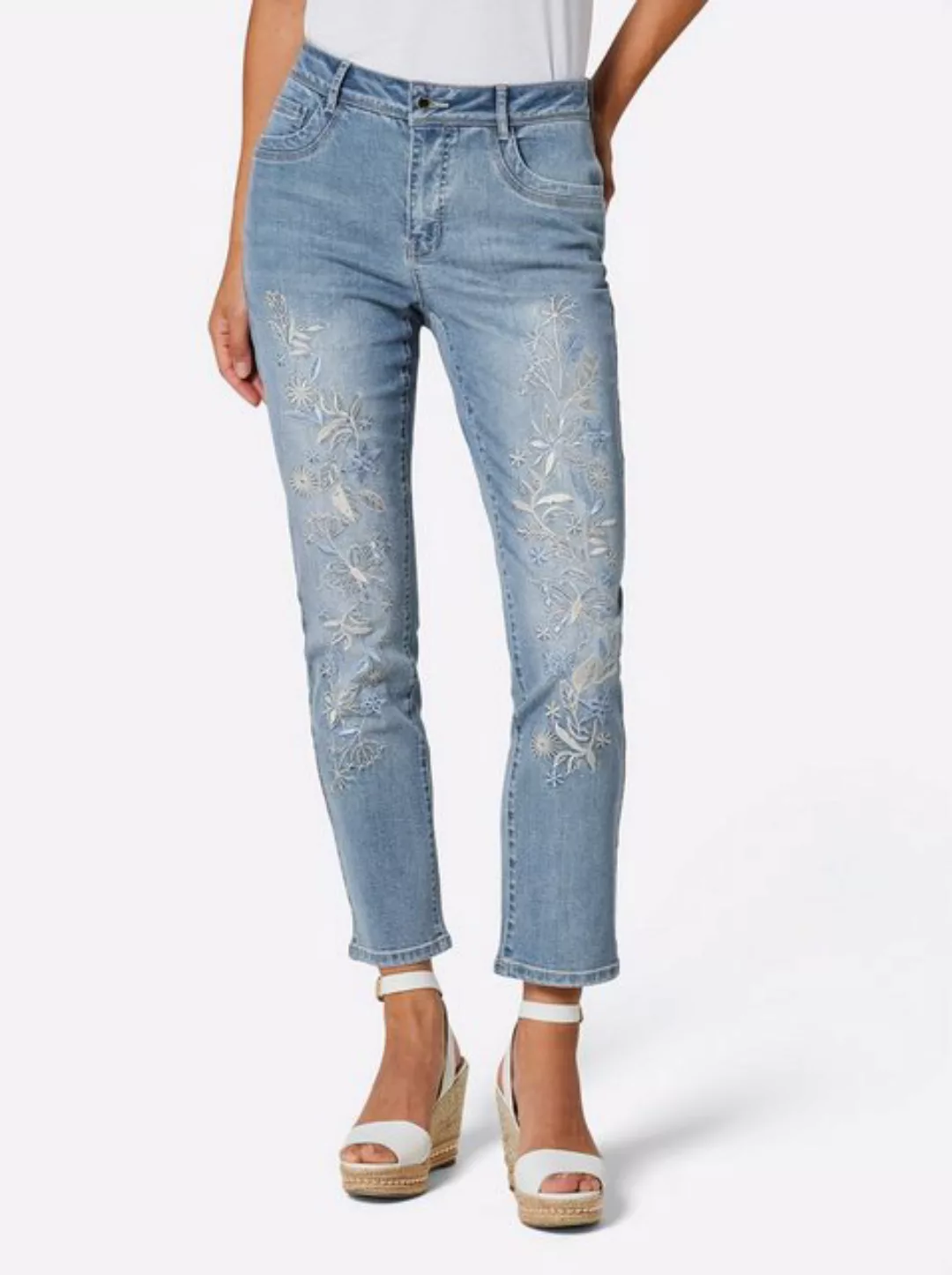 creation L Jeansshorts Baumwoll-Lyocell-7/8-Jeans günstig online kaufen