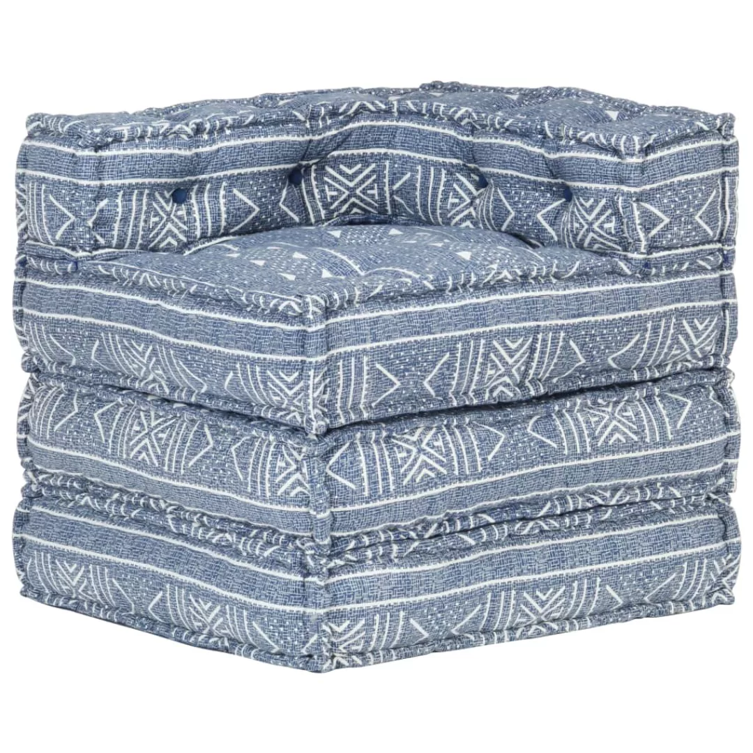 Modularer Pouf Indigo Stoff günstig online kaufen