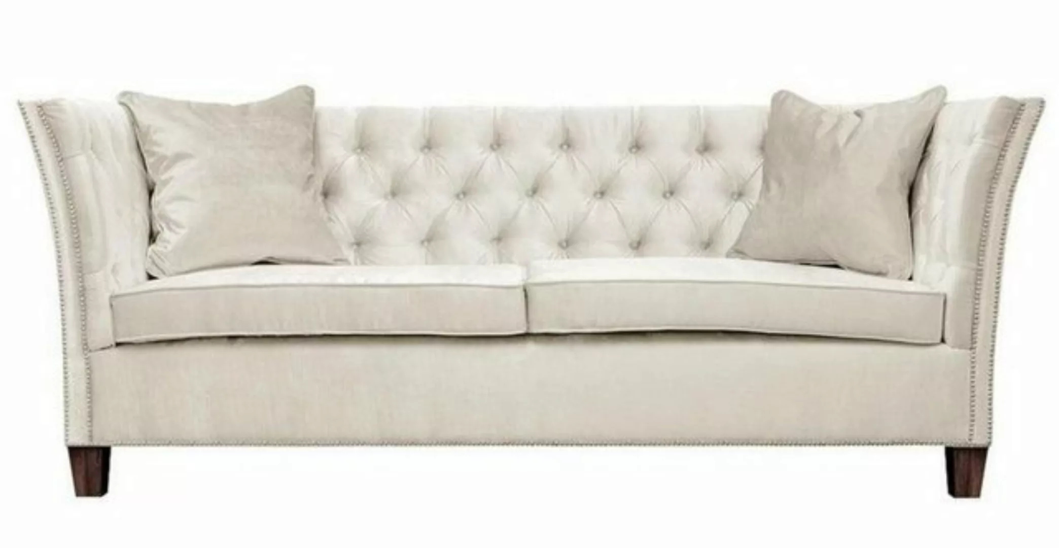 JVmoebel Chesterfield-Sofa Weißes Chesterfield Sofa luxus Zweisitzer Möbel günstig online kaufen