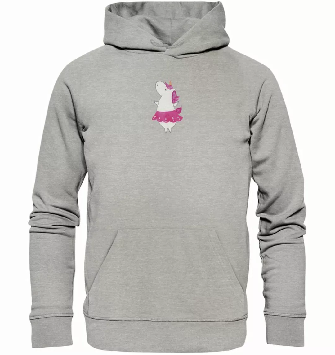 Mr. & Mrs. Panda Hoodie Größe M Einhorn Ballerina - Heather Grey - Geschenk günstig online kaufen