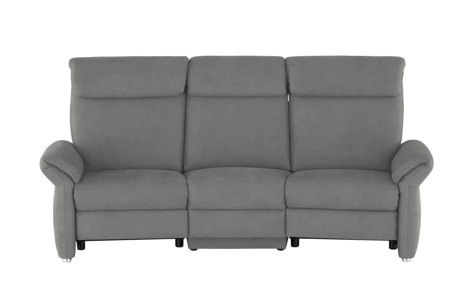 Wohnwert Trapezsofa mit USB Anschluss Melina ¦ grau ¦ Maße (cm): B: 226 H: günstig online kaufen