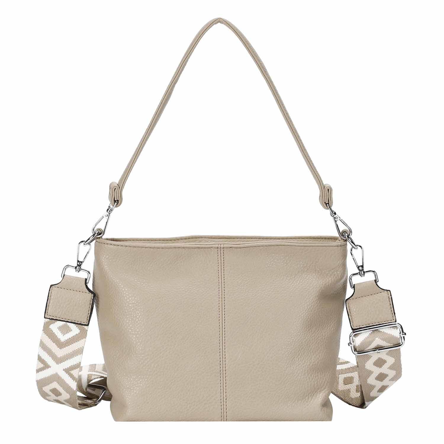ITALYSHOP24 Schultertasche DAMEN TASCHE SHOPPER Hobo günstig online kaufen