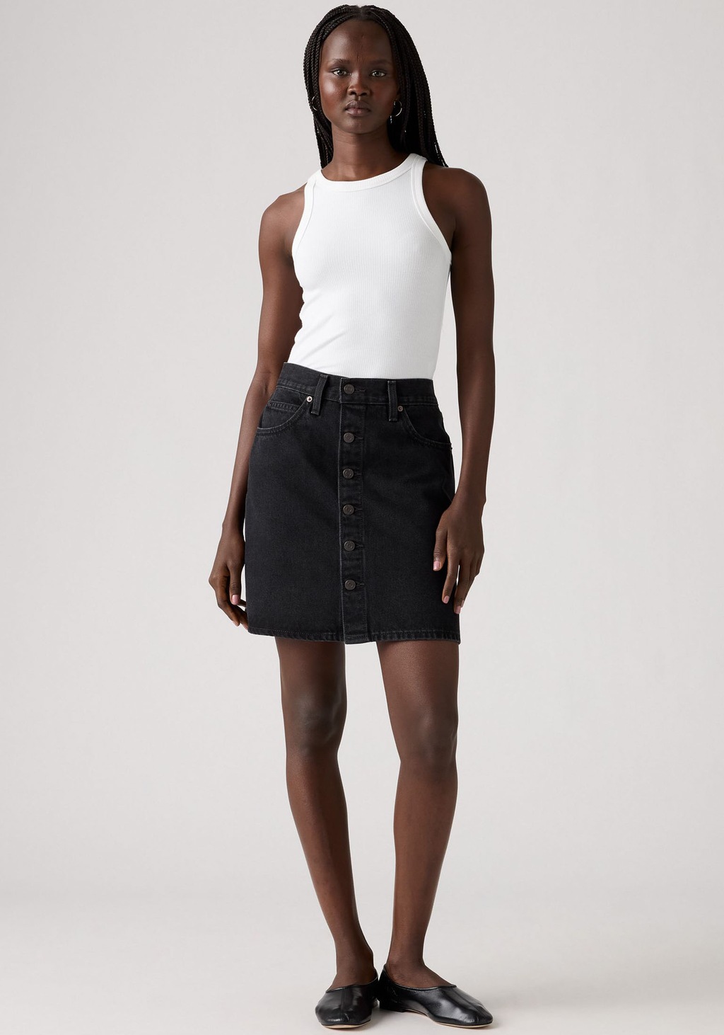 Levis Jeansrock "RETRO BUTTON FRON", leicht ausgestellt günstig online kaufen