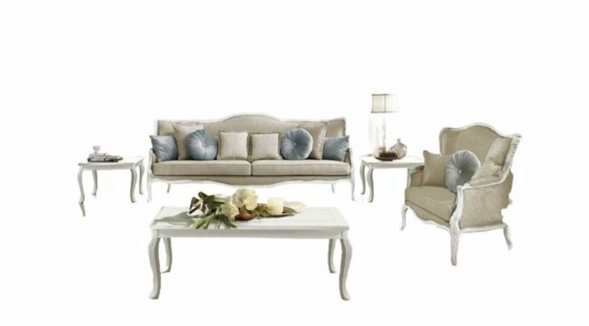 JVmoebel Sofa Barock Rokoko Sofagarnitur 3+2 Sitzer Set Sofas Polster Couch günstig online kaufen