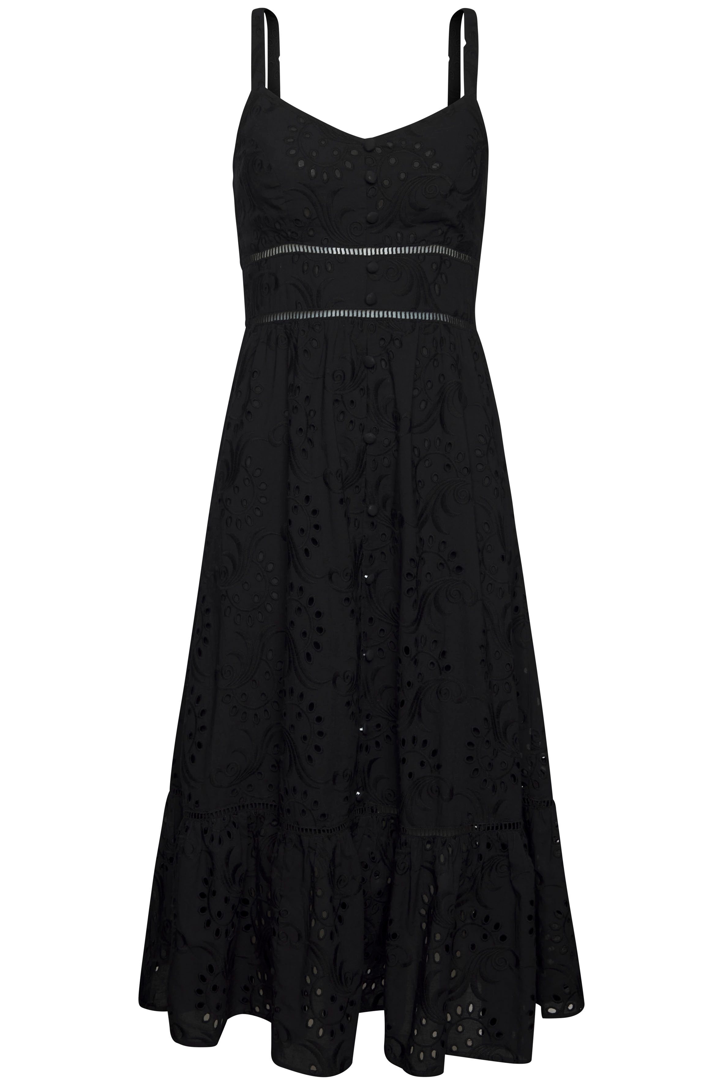 LASCANA Midikleid, mit sommerlicher Lochstickerei günstig online kaufen