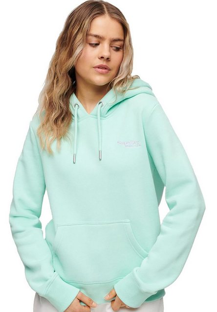 Superdry Hoodie Superdry Damen Hoody ESSENTIAL LOGO HOODIE Beach Glass Gree günstig online kaufen