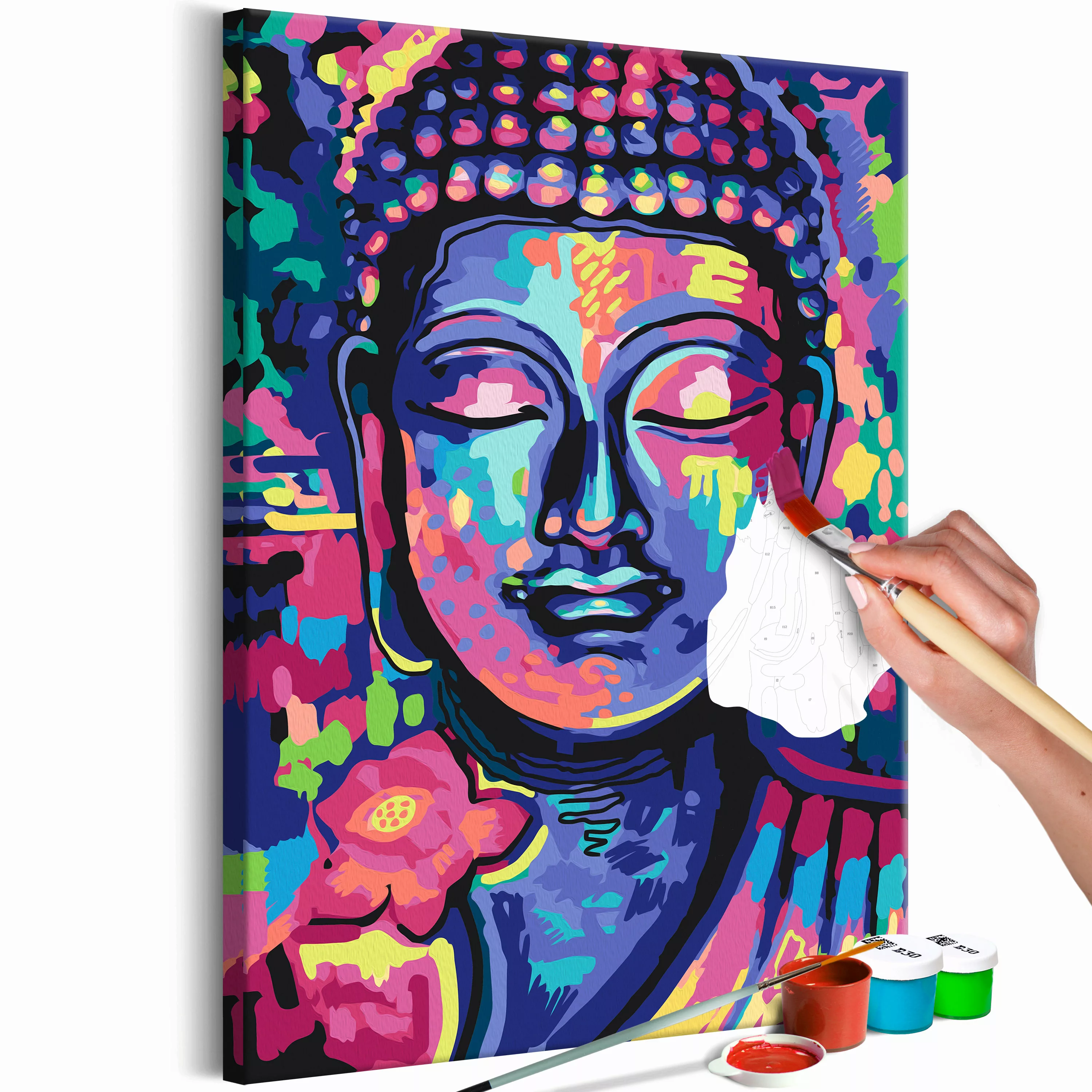 Malen Nach Zahlen - Buddha's Crazy Colors günstig online kaufen
