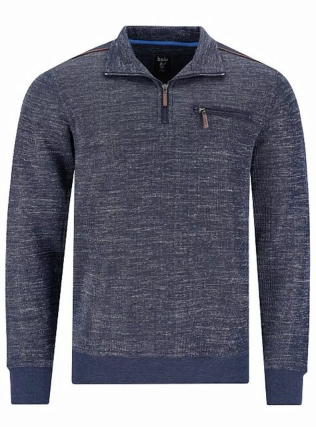 Hajo Sweatshirt Herren Sweatshirt mit Reißverschluss (1-tlg) Bügelfrei Stay günstig online kaufen