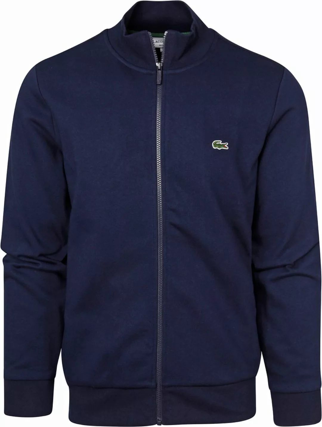 Lacoste Strickjacke Full Zip Dunkelblau - Größe S günstig online kaufen