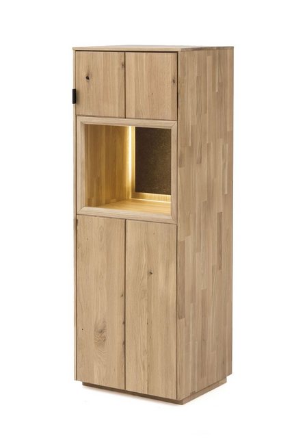 HARPER Vitrine Vitrine HARPER QUELAZ BHT 50x140x42 cm beige Glasschrank günstig online kaufen