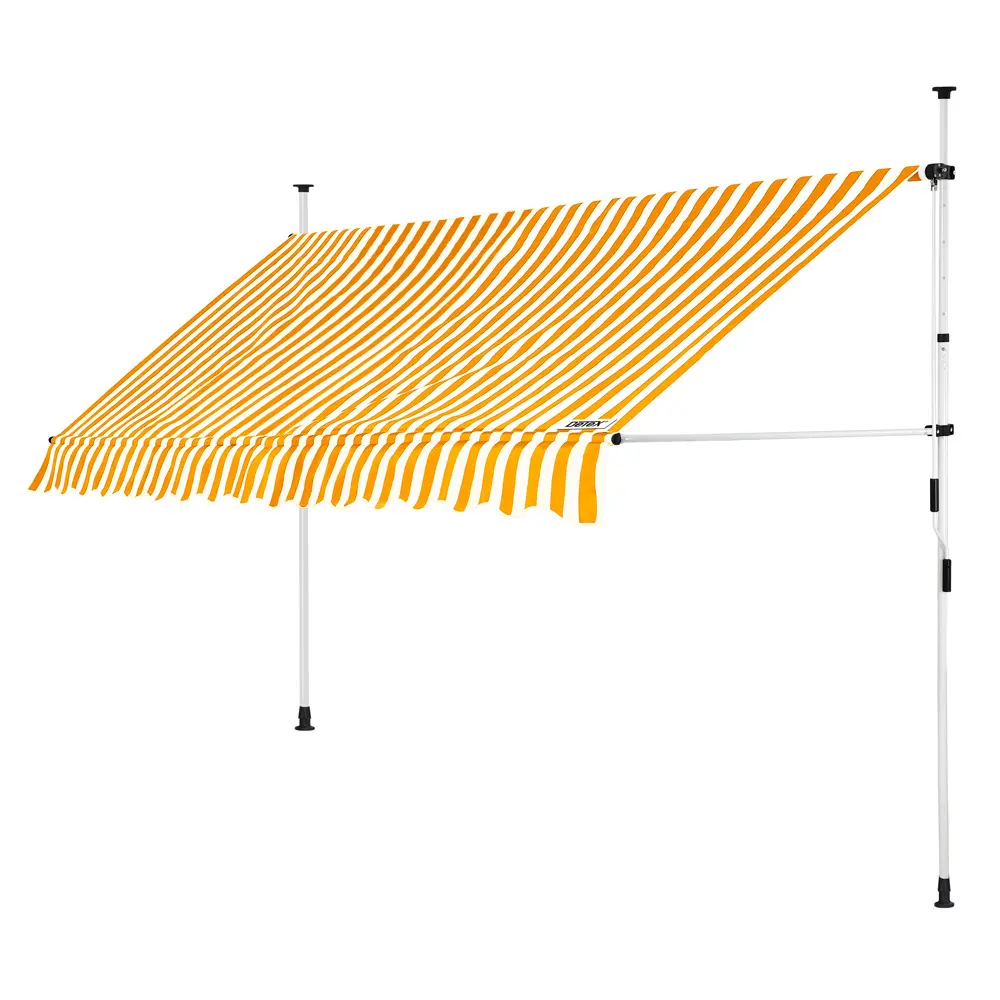 Klemmmarkise Gelb/Weiß 350cm günstig online kaufen