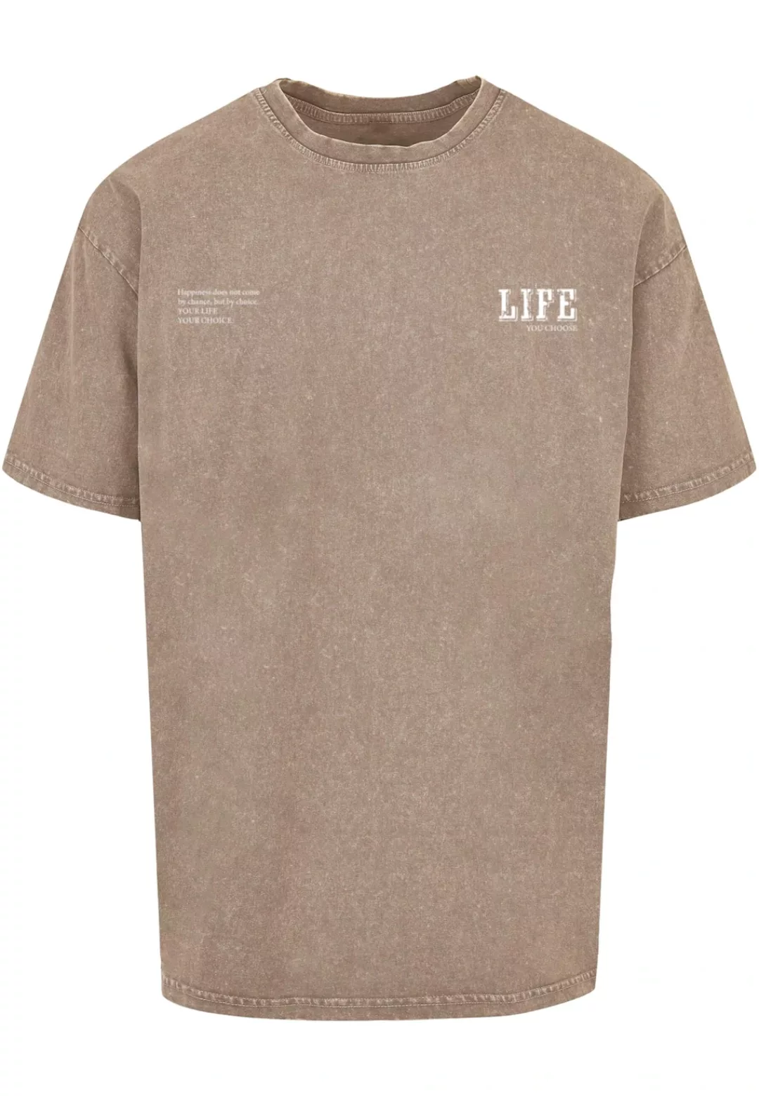 Merchcode T-Shirt "Merchcode Herren Life Acid Washed Oversized Tee" günstig online kaufen